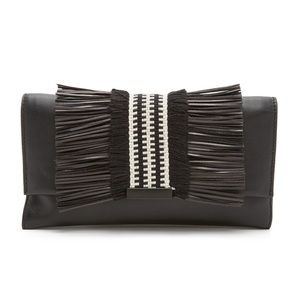 Loeffler Randall Black Tab Clutch